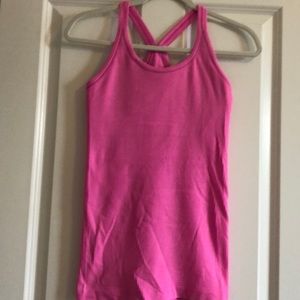 Lululemon Ebb to Street tank bubblegum pink sz 6